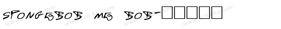 spongebob me bob字体转换